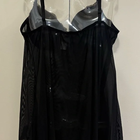 Delicates Black and Purple Floral Lingerie Set - Picture 5 of 5